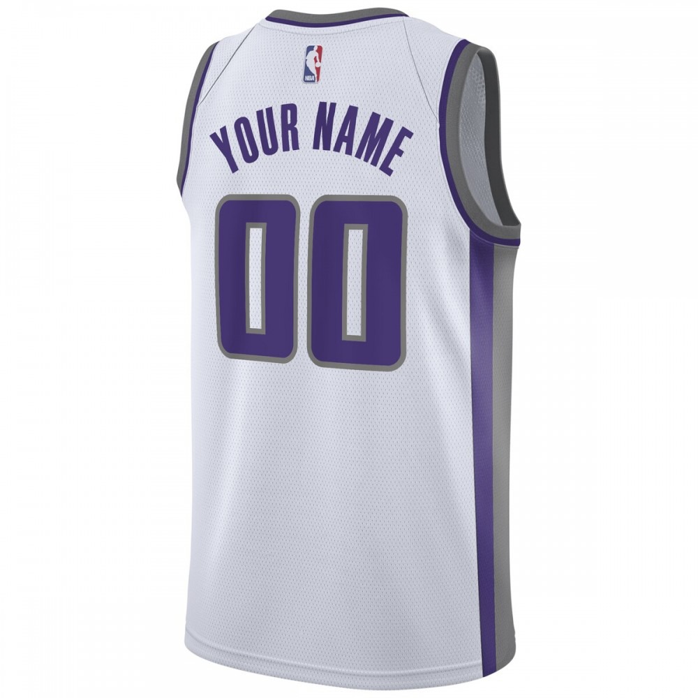 Sacramento Kings 2020/21 Swingman Custom Jersey - Association Edition - White-Pro Kit Vault | Brand New 26/27 Sports Jerseys
